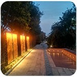 公園雕塑景觀(guān)亮化怎樣做？——洗墻燈如何安裝固定？